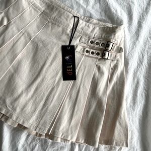 Dolls Kill Get Together Pleated Mini Skirt